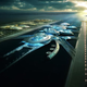Illustration for article titled These Are the Floating Airports of Our Dreams